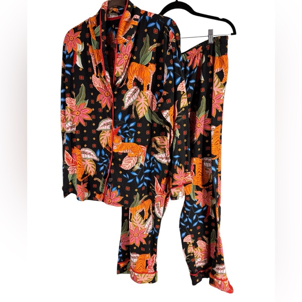 Room service Tiger Floral Print pajamas XXL